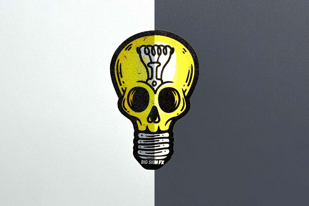 custom printed reflective sticker