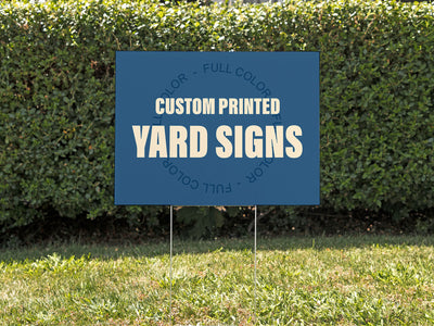 Custom Printed Single Sided Yard Sign