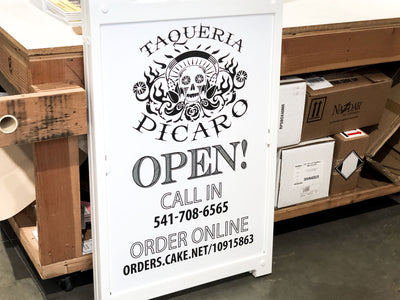 Custom A Frame Restaurant Insert Print