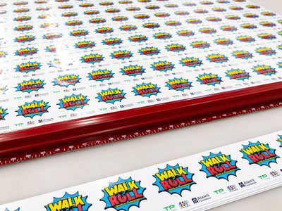 Custom Stickers for the Walk n Roll Event