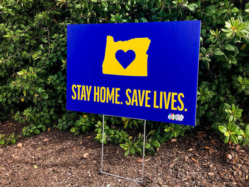 Stay Home Yard Sign